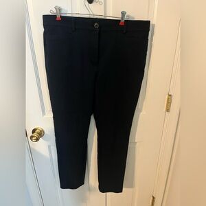 LOFT Dark Navy Trousers—The Skinny